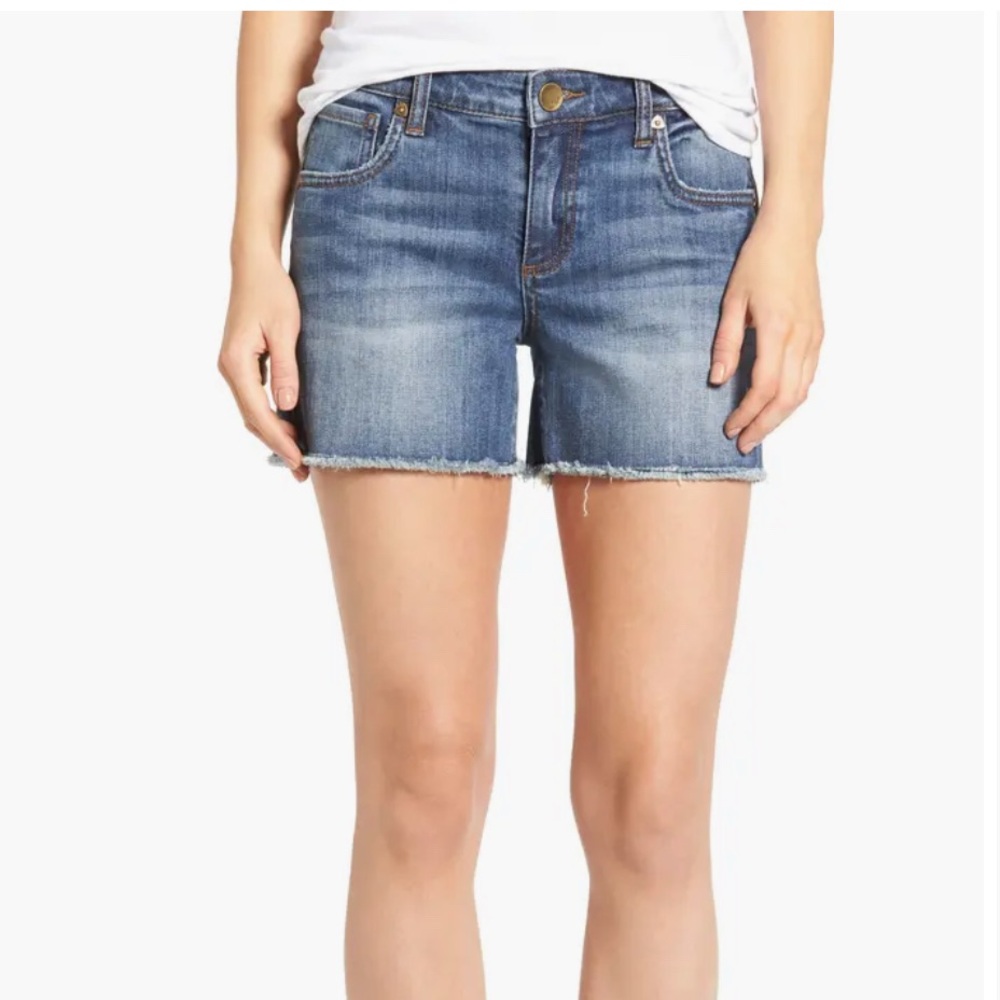 KUT FROM THE KLOTH NORDSTROM DENIM JEAN SHORTS WOMEN MEDIUM LIGHT BLUE